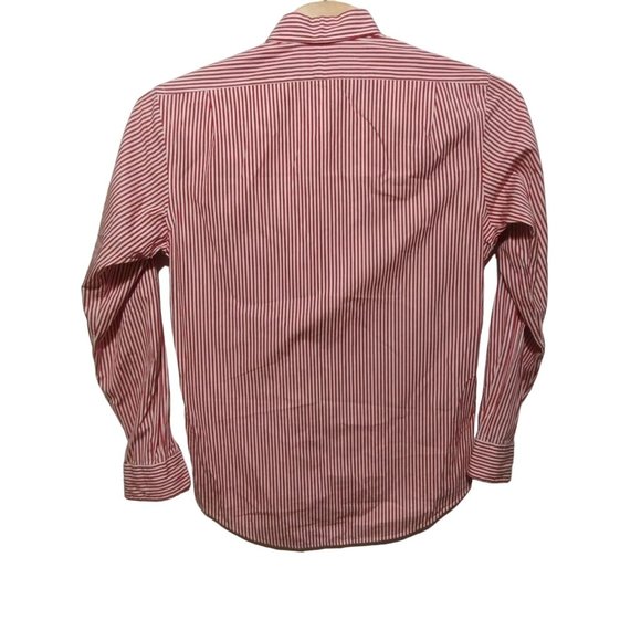 Polo by Ralph Lauren Men's Red Stripe Shirt Size 16.5-L , Button-Down, Long Slee - Picture 6 of 6